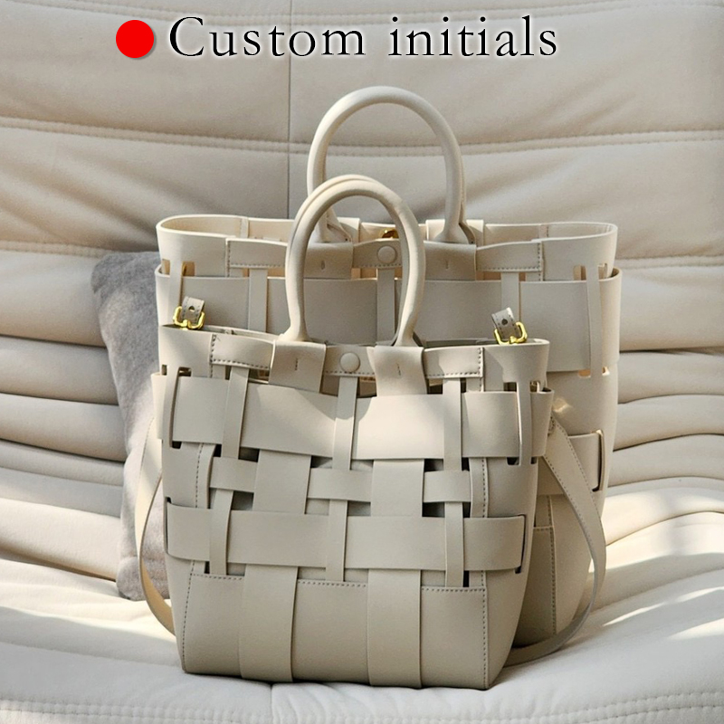 Luxury Bags Tote - Initiales personnalisées Sacs fourre-tout en cuir